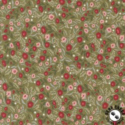 Moda Berry And Pine Christmas Posies Sage Moda Berry And Pine Christmas Posies Sage
