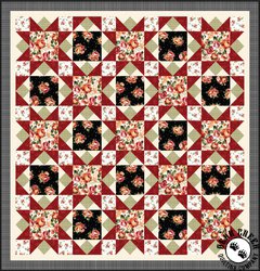 Roses in Bloom Flannel Quilt Kit