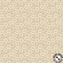 Figo Fabrics Tiny Waddles Daisies Green