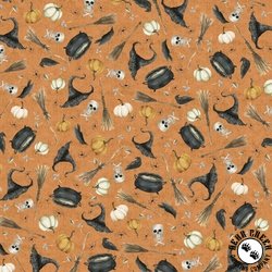 P&B Textiles Hocus Pocus Small Halloween Toss Orange P&B Textiles Hocus Pocus Small Halloween Toss Orange