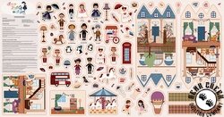 Riley Blake Designs A Spoonful of Sugar Mary Poppins Storybag Felt Panel