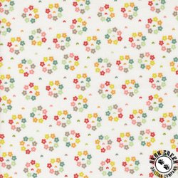 Moda Raspberry Summer Rosy Small Floral Cloud