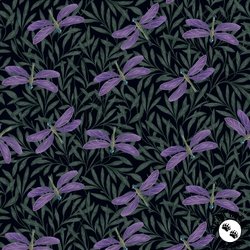 Henry Glass Serenade Dragonflies Navy Henry Glass Serenade Dragonflies Navy