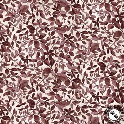 P&B Textiles Le Jardin Allover Vines Ecru/Burgundy