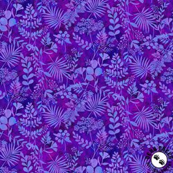 Henry Glass Down the Fairy Path Fern Silhouettes Purple Henry Glass Down the Fairy Path Fern Silhouettes Purple