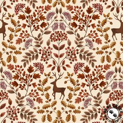 Lewis and Irene Fabrics Cranborne Chase Dark Cream