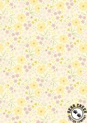 Lewis and Irene Fabrics Joys of Spring Songs of Spring Pastel Yellow Lewis and Irene Fabrics Joys of Spring Songs of Spring Pastel Yellow