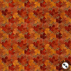 In the Beginning Fabrics Falling Leaves Mini Maple Rust