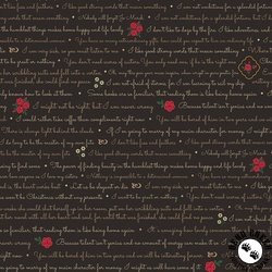 Riley Blake Designs Orchard House Text Black Riley Blake Designs Orchard House Text Black