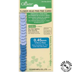 Clover Flower Head Pins - BLUE