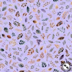 QT Fabrics Night Owls Foliage Lilac QT Fabrics Night Owls Foliage Lilac