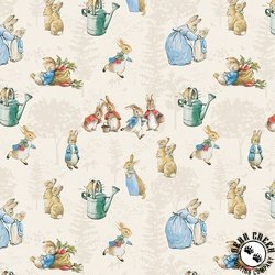 Riley Blake Designs The Tale of Peter Rabbit Main Cream Riley Blake Designs The Tale of Peter Rabbit Main Cream