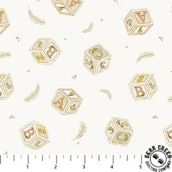 Figo Fabrics Tiny Waddles Blocks Cream