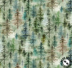 Hoffman Fabrics Forest Fawn Trees Moss Hoffman Fabrics Forest Fawn Trees Moss