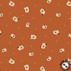 Marcus Fabrics Woolly Whims Sheepies Paprika Marcus Fabrics Woolly Whims Sheepies Paprika