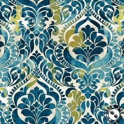 Studio E Fabric You Damask! 118 Inch Wide Backing Fabric Damask Teal Studio E Fabric You Damask! 118 Inch Wide Backing Fabric Damask Teal