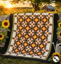 Pineapples Squared Quilt Pattern - PDF DOWNLOAD