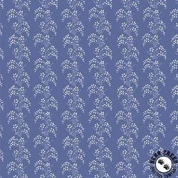Windham Fabrics Jasper Blue Border Lace Chambray Windham Fabrics Jasper Blue Border Lace Chambray