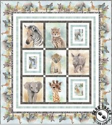 Baby Safari Animals I Free Quilt Pattern Baby Safari Animals I Free Quilt Pattern