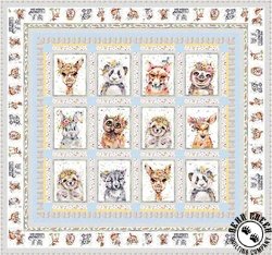 Little Darlings Woodland (Blue) Free Quilt Pattern Little Darlings Woodland (Blue) Free Quilt Pattern