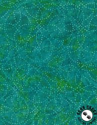 Wilmington Prints Copper Mountain Batiks Circle Dots Aqua Blue