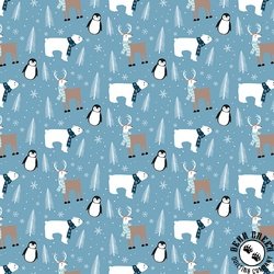 Riley Blake Designs Winter Magic Main Blue Riley Blake Designs Winter Magic Main Blue