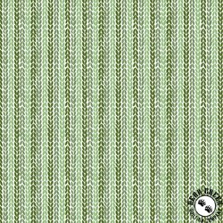 Windham Fabrics Clover and Dot Leaf Stripe Green