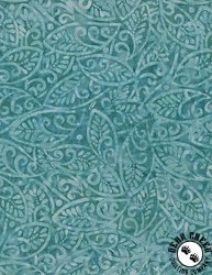 Wilmington Prints Candy Crush Batiks Large Leaves Dark Aqua