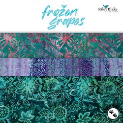 Expressions Batiks Frozen Grapes Fat Quarter Bundle by Riley Blake Designs