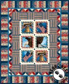 Stonehenge Old Glory Stars and Stripes - Postage Stamp Free Quilt Pattern by Northcott