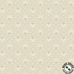 Andover Fabrics Plain and Simple Tri Flower Tan
