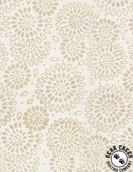 Wilmington Prints Granite Bay Batik Petal Burst Light Cream