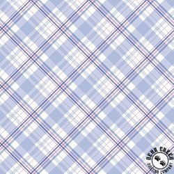 Riley Blake Designs Hydrangeas in the Garden Plaid Blue Riley Blake Designs Hydrangeas in the Garden Plaid Blue