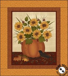 Pumpkin Patch - Flowers in the Pumpkin Free Quilt Pattern by Benartex