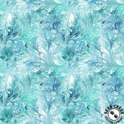 QT Fabrics Swan Song 108 Inch Wide Backing Fabric Water Splash Turquoise QT Fabrics Swan Song 108 Inch Wide Backing Fabric Water Splash Turquoise