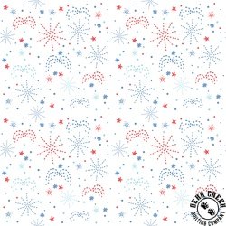 Riley Blake Designs Firework Fields Fireworks White Riley Blake Designs Firework Fields Fireworks White
