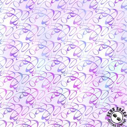 In The Beginning Fabrics Garden of Dreams II Swirls Purple