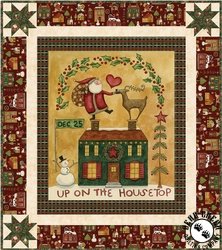 Up on the Housetop Santa Stop Here Free Quilt Pattern Up on the Housetop Santa Stop Here Free Quilt Pattern