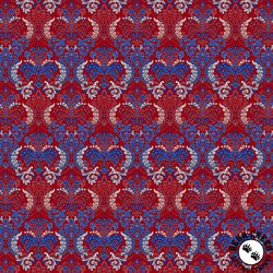 Henry Glass Liberty Hill 108 Inch Wide Backing Fabric Damask Red