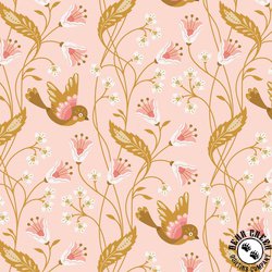 Cloud9 Fabrics Vintage Charm Birdie Pink