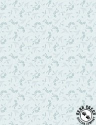 Wilmington Prints Blushing Meadow Leaf Toss Blue
