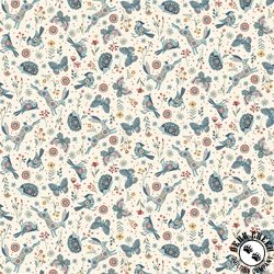 Henry Glass Norwegian Forest Woodland Character Toss Cream Henry Glass Norwegian Forest Woodland Character Toss Cream
