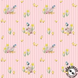 Riley Blake Designs Peter Rabbit and Friends Duck Stripe Pink Riley Blake Designs Peter Rabbit and Friends Duck Stripe Pink