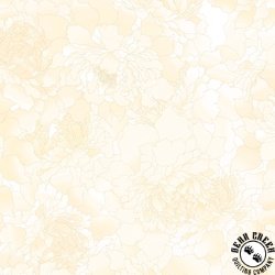 Henry Glass Peony Paradise 118 Inch Wide Backing Fabric Cream Henry Glass Peony Paradise 118 Inch Wide Backing Fabric Cream