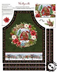 Henry Glass Hollyville Manor Apron Panel Henry Glass Hollyville Manor Apron Panel
