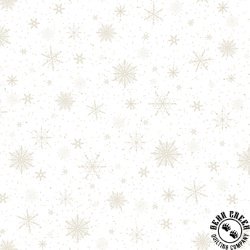 P&B Textiles Believe Snowflake Allover White/Cream