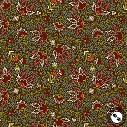 Henry Glass Love Struck Prairie Blossoms Brown