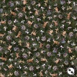 QT Fabrics Forest, Field and Stream Wildlife Toss Pine QT Fabrics Forest, Field and Stream Wildlife Toss Pine