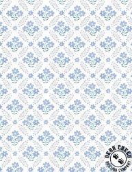 Wilmington Prints Morning Blooms Floral Grid Cream/Multi Wilmington Prints Morning Blooms Floral Grid Cream/Multi