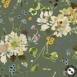 Windham Fabrics Bloomfield Peony Garden Grass Windham Fabrics Bloomfield Peony Garden Grass